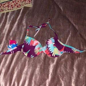 CIA marítima tropical print bikini top